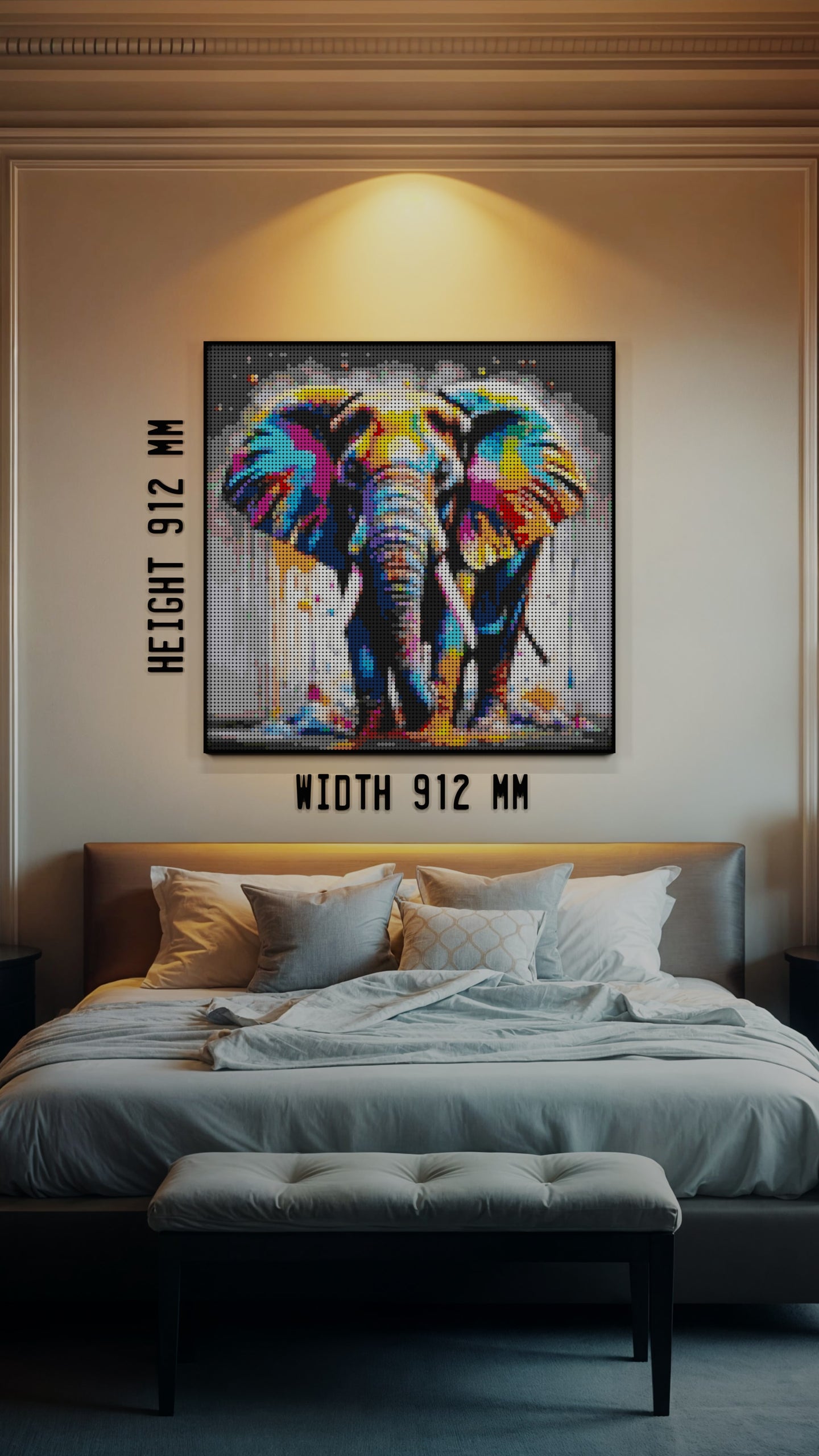 Majestic Giants LEGO® Style mosaic pixel art design for display